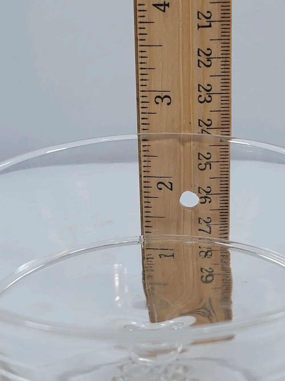 Vintage Clear Glass Pedestal Compote Serving Dish
